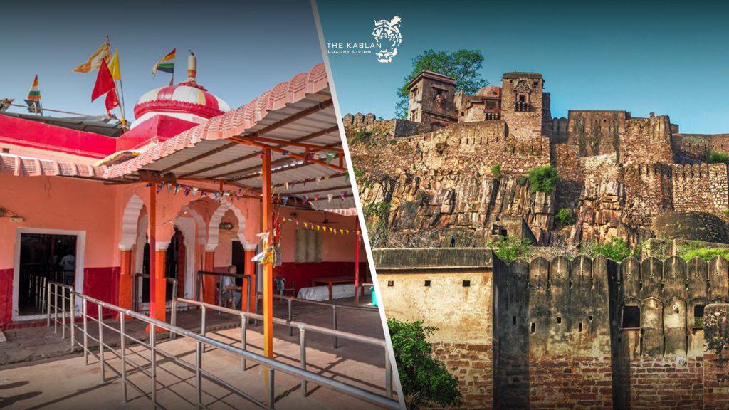 Ranthambore Fort and Trinetra Ganesh Temple inside Ranthambore National Park near a The Kablan luxury Ranthambore resort.